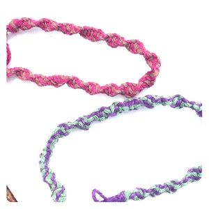 Set of two hemp bracelets
